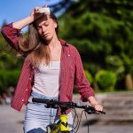 The girl became ill while riding a bike