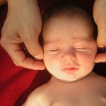 Facial nerve paresis in a baby